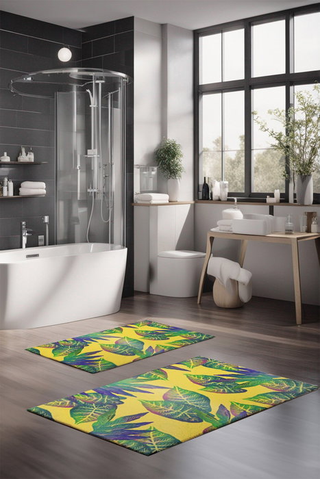 Mijölnir Juego de alfombrillas de baño CT-5316 de 2 piezas Multicolor